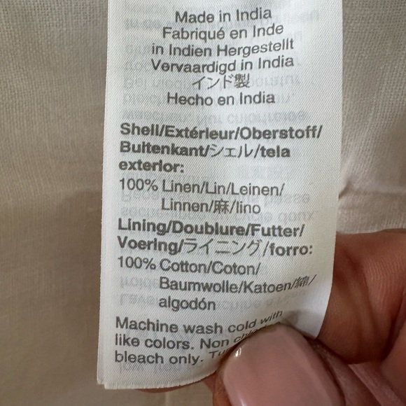 J. Crew White Linen Cripped Wide Leg Pants - Picture 12 of 13